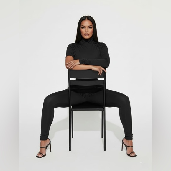 Black Allure Jumpsuit Sexy Womenswear Lady Comfort Underwear Spandex - Picture 6 of 9